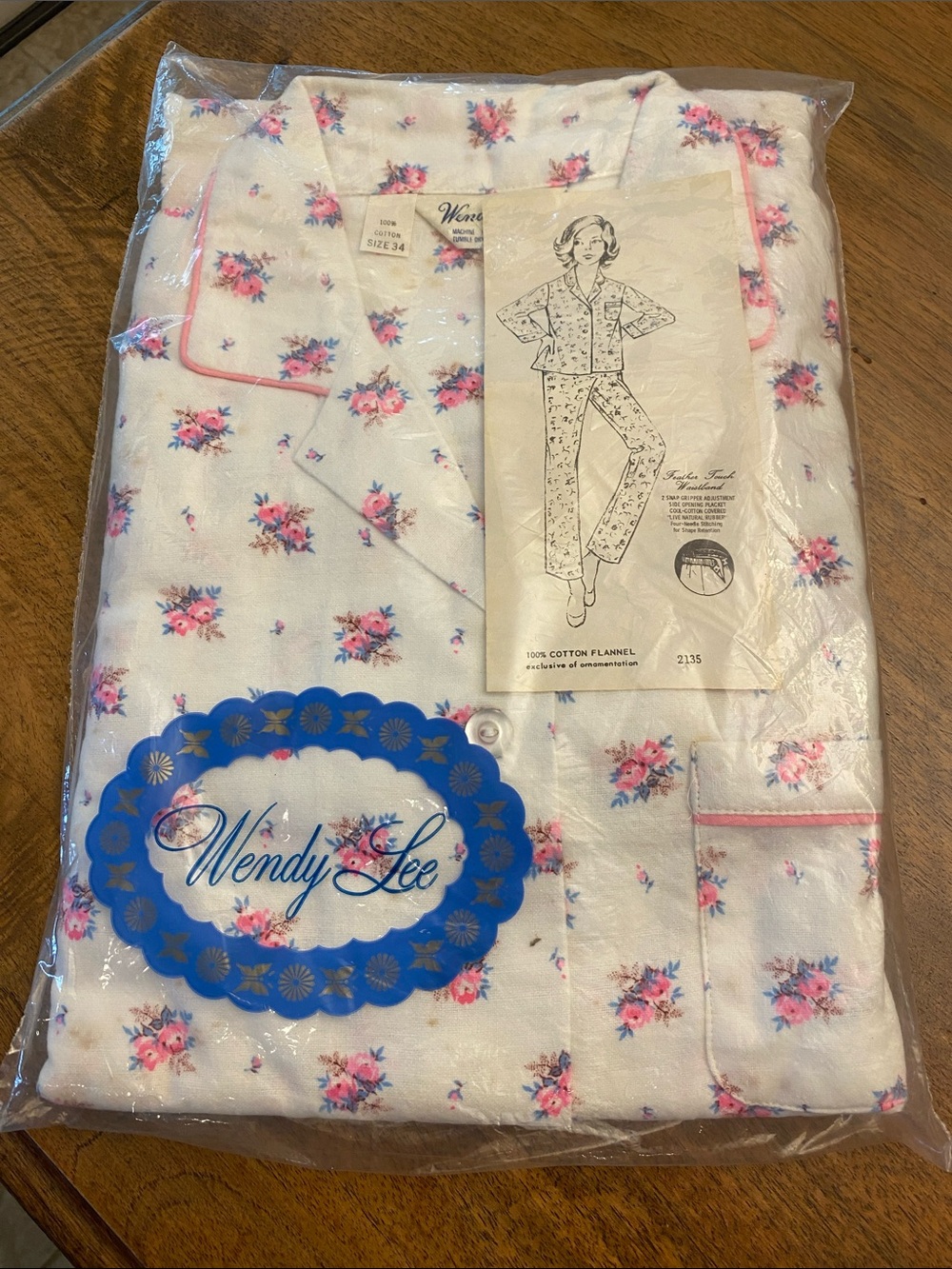 Vintage NEW IN PACKAGE!!! Cotton Flannel Pajamas